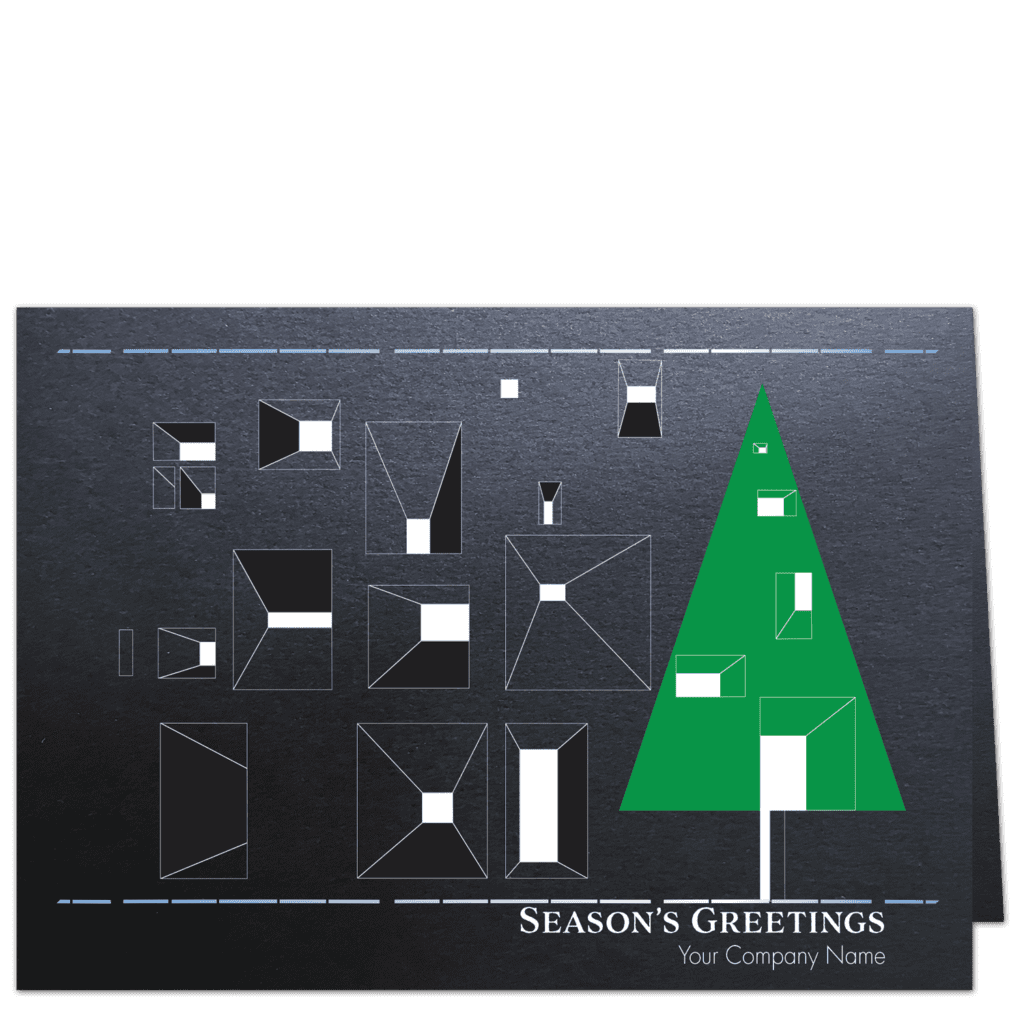 Architecture Holiday Cards | Corbu Illuminated Tree | Cardphile