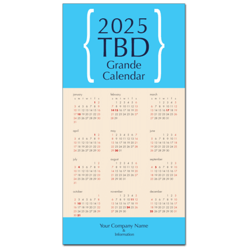 Placeholder Image of Discount Business Holiday Grande Size Calendar Card Design To Be Determined Later