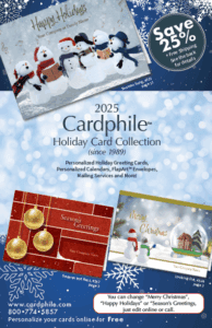 Cardphile Fall 2025 holiday card catalog cover option C